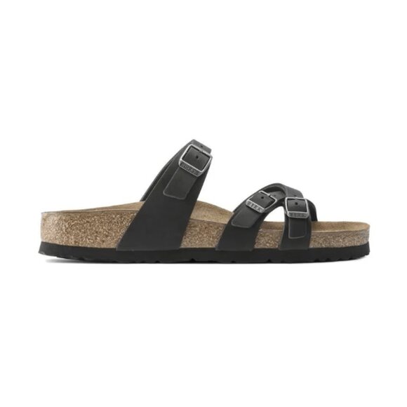 Birkenstock Franca Oiled Leather Sandals – Black